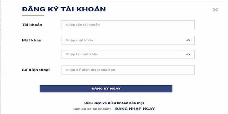 Dữ liệu đăng ký - đăng nhập riêng biệt, không trùng khớp